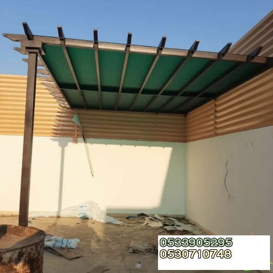مظلات خارجية للحوش. مظلات جده مكة